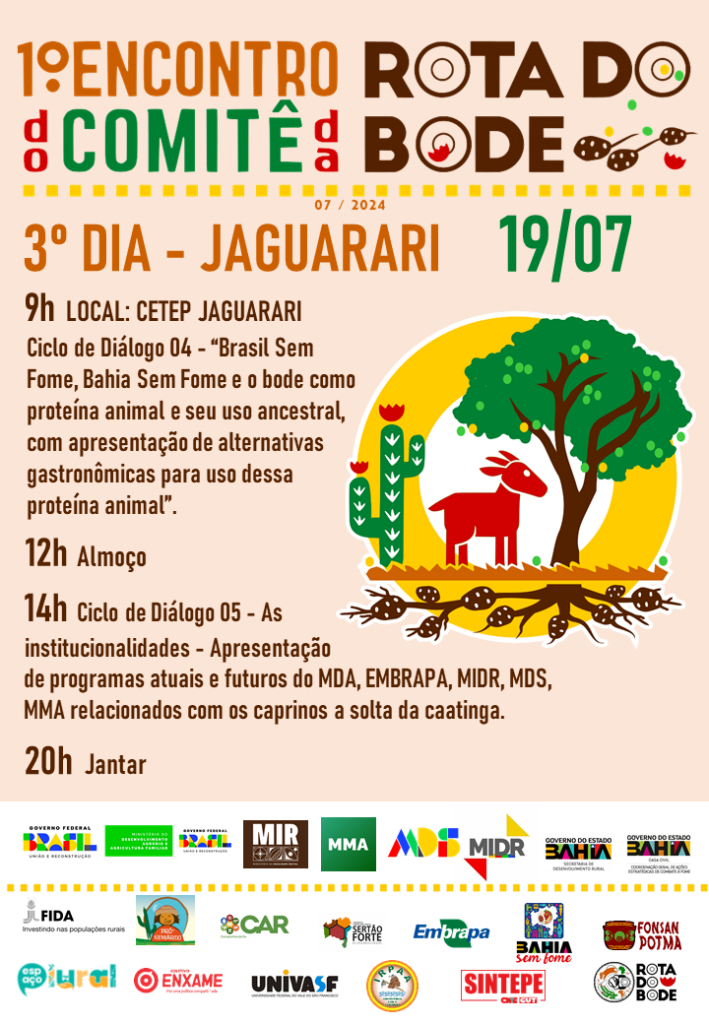 Card do 3º dia de Encontro em Jaguarari