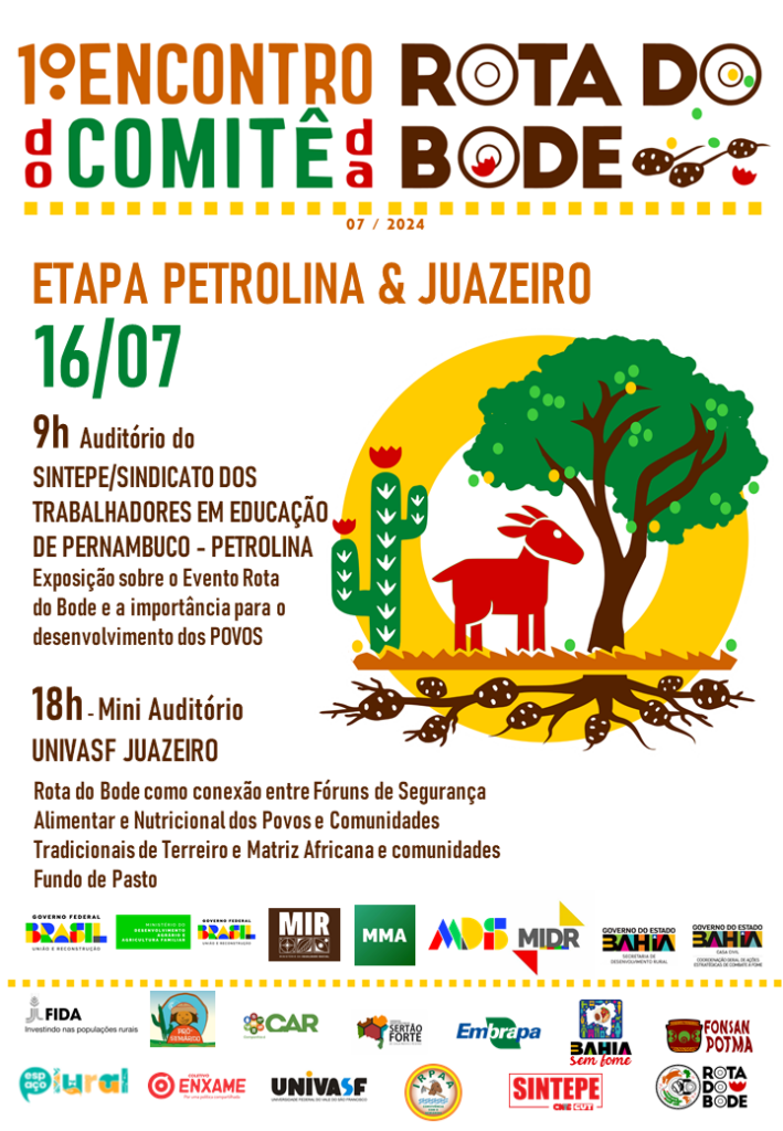 Card do Encontro da Rota do Bode de Petrolina e Juazeiro